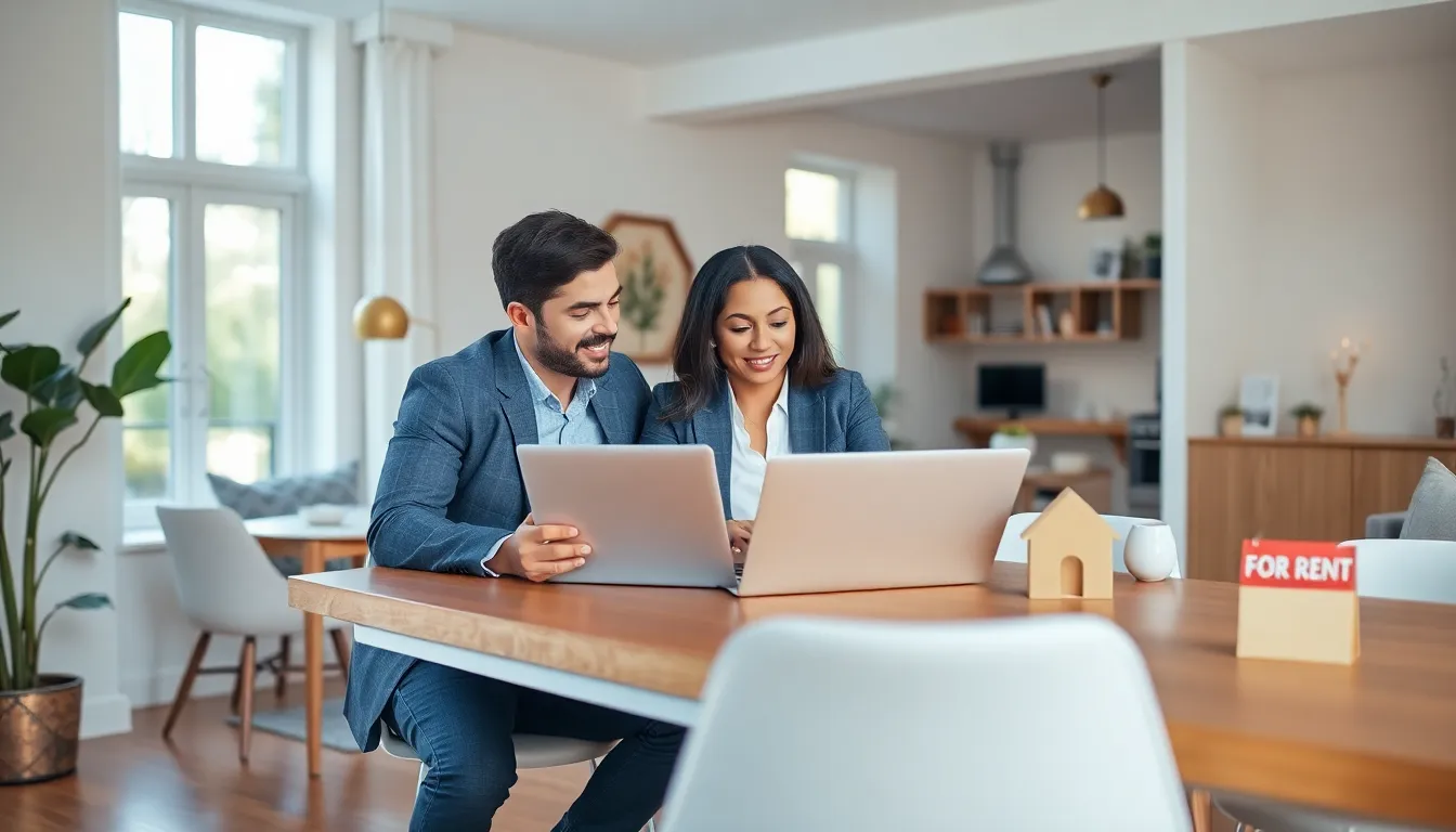 diverse couple discussing house hacking in a modern living space.